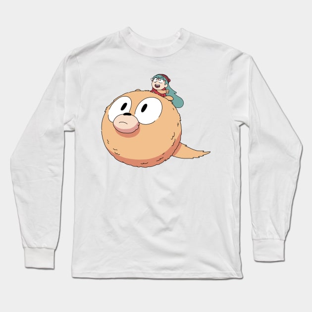 Hilda on a Woff // Hilda Long Sleeve T-Shirt by amandawagner